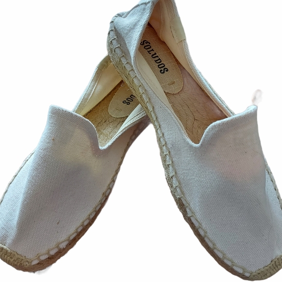 Soludos white neutral espadrilles Size 6.5 - Picture 2 of 8